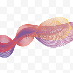 紫色曲线纹理图片_几何曲线波浪纹线条