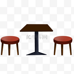 餐厅餐桌小凳子