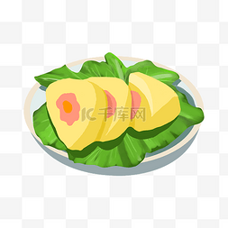美食端午节粽子插画