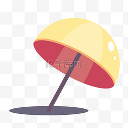 夏季红色矢量糖果遮阳伞装饰