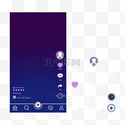 社交媒体抖音视频界面