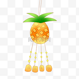 菠萝水果卡通风铃