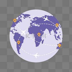 全球部署图片_全球旅行飞行航线