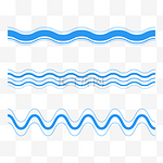 蓝色波浪纹集合