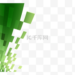 绿色几何渐变边框抽象元素