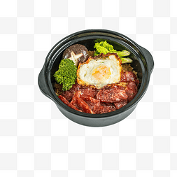 香菇煲仔饭图片_砂锅腊肉美食