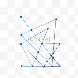 科技互联网展板图片_点线线条几何数据