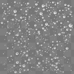 水滴漂浮图片_透明漂浮水珠