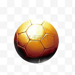 立体足球免抠png图片_金黄色的卡通足球免扣图