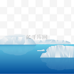 冰山山水风景