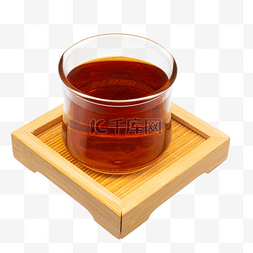 祁门红茶图片_玻璃茶杯红茶