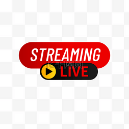 红色live streaming播放框