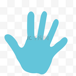 手手掌纹图片_蓝色手掌
