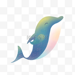 小鲸鱼图片_蓝色的海洋小鲸鱼