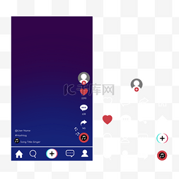 社交软件界面图片_社交媒体软件抖音图标