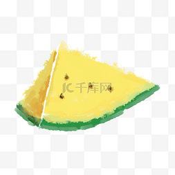 黄色切片西瓜