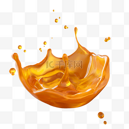 跳动的橙汁液体