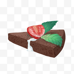 巧克力水果小蛋糕点心
