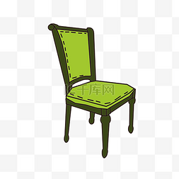 绿色的椅子图片_绿色的靠背椅子