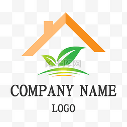 logo墨圈图片_黄色房子LOGO