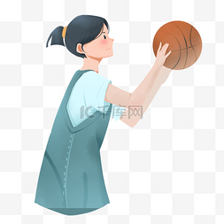 篮球图片_打篮球的女生