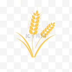 麦穗矢量素材图片_金黄色小麦矢量素材