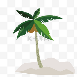 卡通椰子树图案图片_卡通椰子树图案