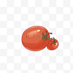 儿童节红色番茄手绘卡通小清晰