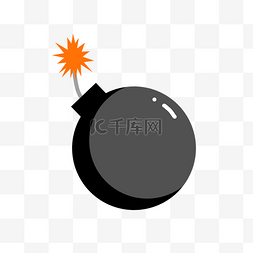 黑色圆形炸弹