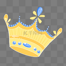 生日黄色王冠