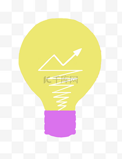 丁达尔效应光源图片_米黄色的光源灯泡插画