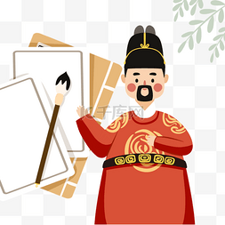 纪念文字图片_手绘风格韩文日世宗大王元素