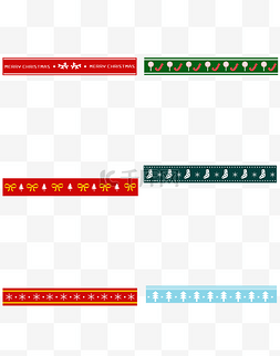 纹理条形图片_圣诞分割线总图