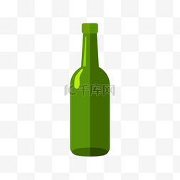 瓶子装的饮料图片_绿色的瓶子免抠图