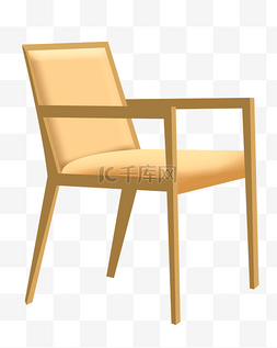 实木靠背椅子图片_卡通木质椅子插图
