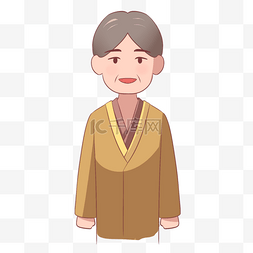 朝鲜韩国图片_韩国父母节灰色衣服卡通人物