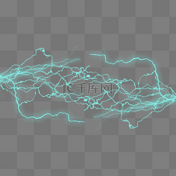 打雷png图片_特效光效超炫电流火花