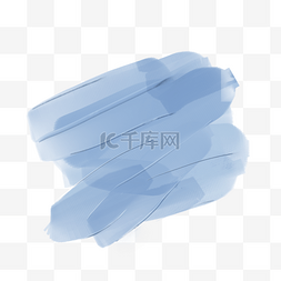水彩撞色图片_蓝色叠加质感撞色水彩笔刷