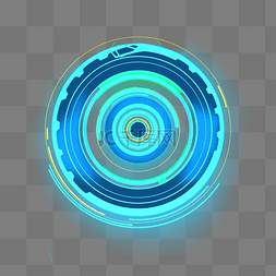 圆环信息图片_蓝色科技圆环图表圆圈