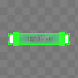 绿色潮流荧光绿科技感标题框