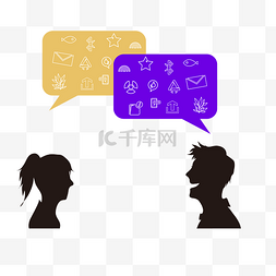 模拟人物对话图片_模拟人物对话框边框