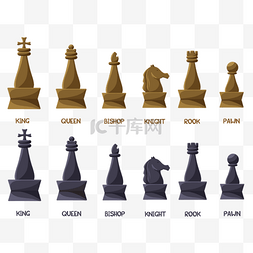 国际象棋木质棋子逻辑游戏爱号