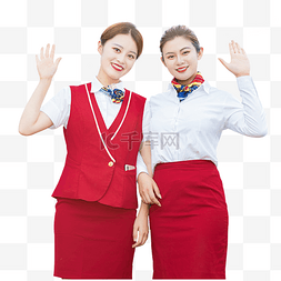 航空服务人员图片_空乘人员女乘务员招手