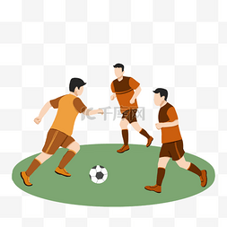 足球运动概念插画
