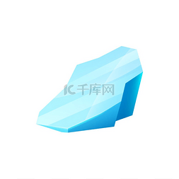 冷冻疗法图片_用于和游戏的冰晶蓝色结冰冰川或