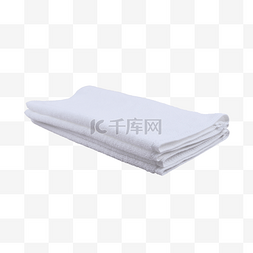 浴巾图片_白色织物毛巾卫生纺织品