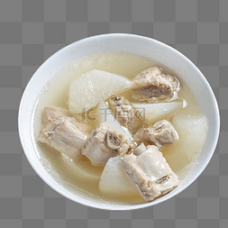 藕王养身汤图片_养身美味饮食传统萝卜排骨汤