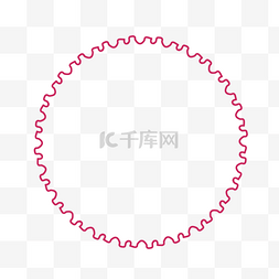 紫色线条圆环创意装饰图形