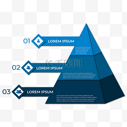创意海报广告设计图片_金字塔商业图表立体商务风格数据