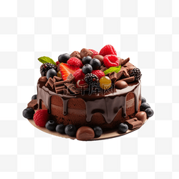 草莓点心图片_巧克力奶油蛋糕甜品